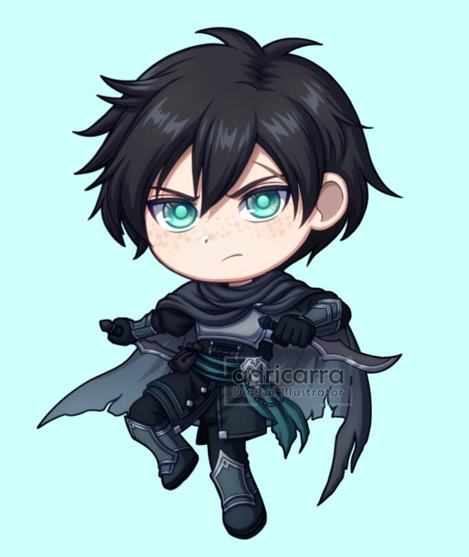 Original Character - Chibi Cell-shaded Illustration