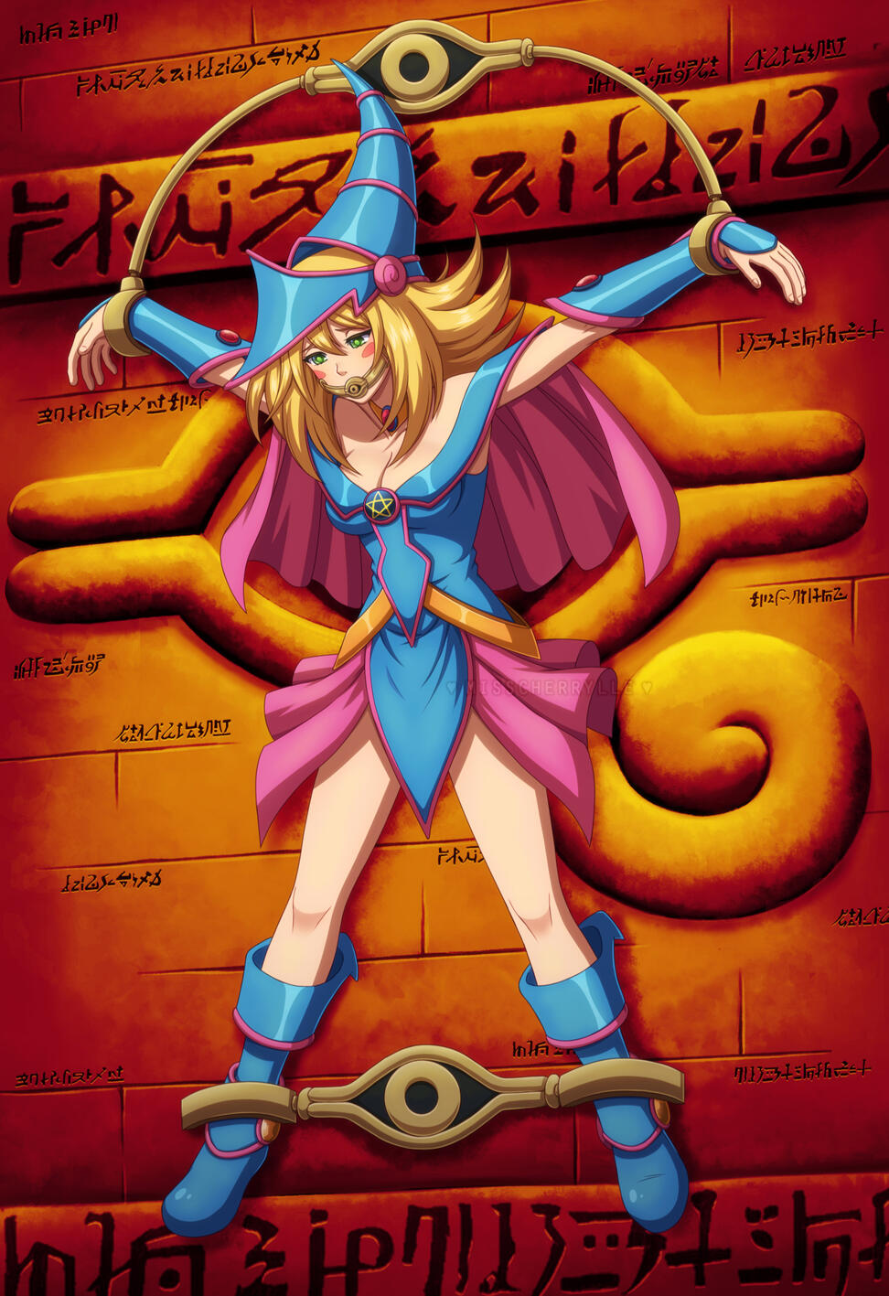 Dark Magician Girl [Yu-Gi-Oh!] - Cell Shading illustration